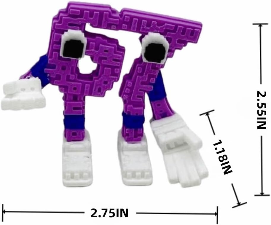 4PCS Steal a Brainrot 67 Collectible Figures, 2.7 Inch Adorable Set Brainrot Six Seven Gift for Fans