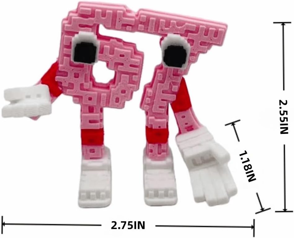 4PCS Steal a Brainrot 67 Collectible Figures, 2.7 Inch Adorable Set Brainrot Six Seven Gift for Fans