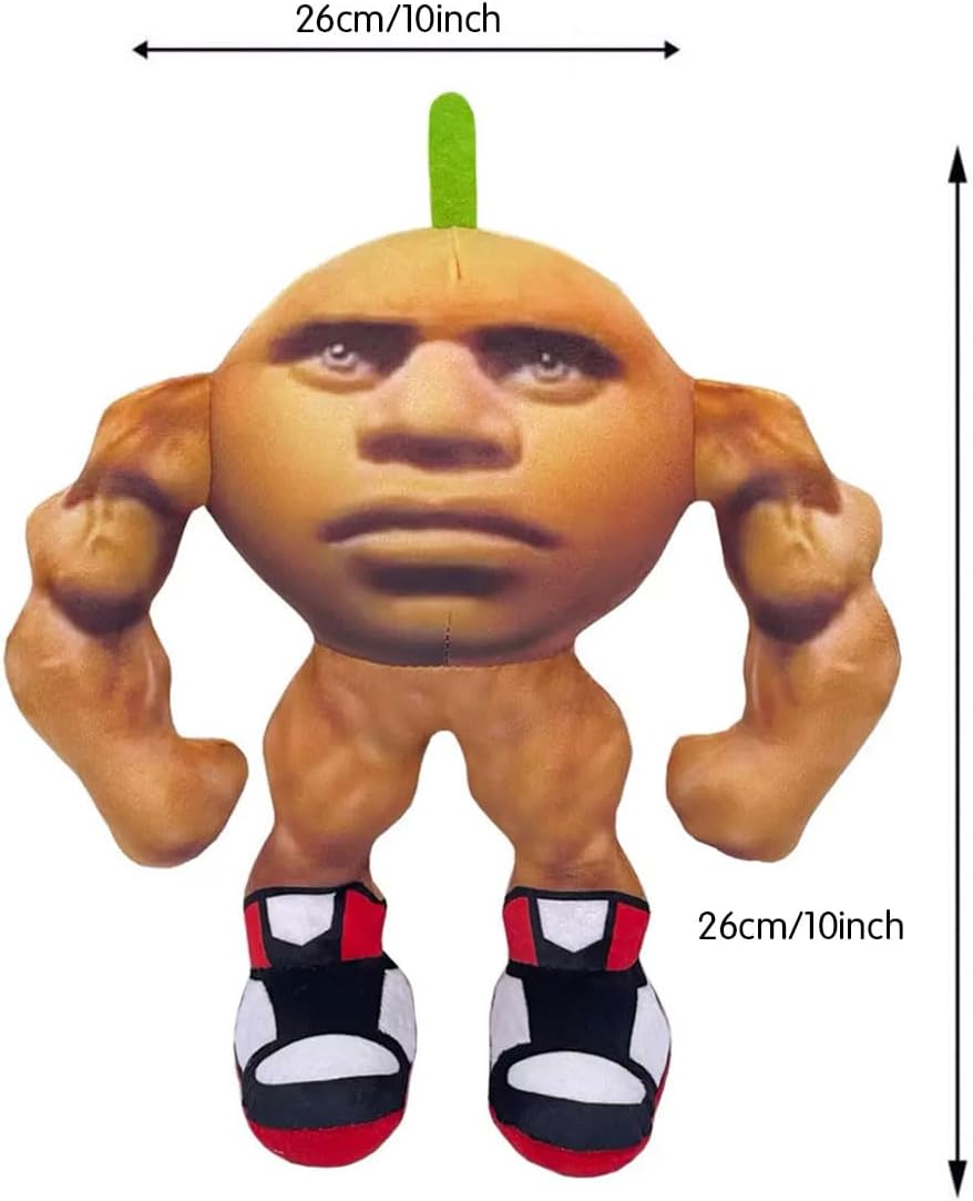 AI-Crafted Plush Italian Brainrot Plush Toys, Evolution Plush Pillow Toy for Room Decor and for Game Fans (10 inch Udin Din Din Dun)