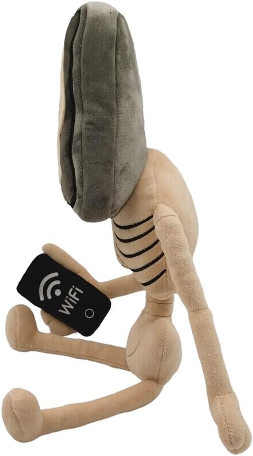 Brain Pot Hotspot Plush Toy - 16 inches Halloween Skeleton Decor from Italian Steal a Brainrot Series