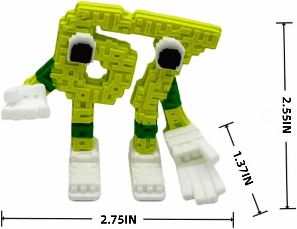 4PCS Steal a Brainrot 67 Collectible Figures, 2.7 Inch Adorable Set Brainrot Six Seven Gift for Fans