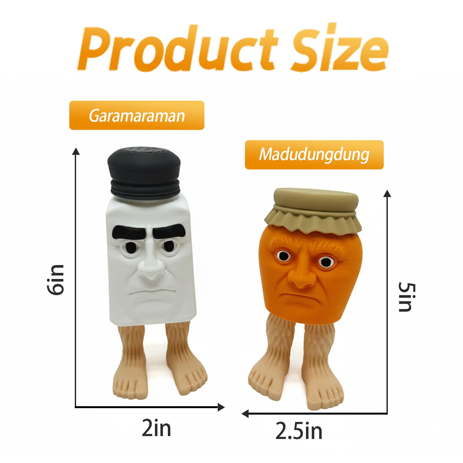 Italian Brainrot Toys, Large Poseable Italian Brainrot Toys, Brainrot Action Figures for Kids, Steal a Brainrot for Fun Desk Display, Collecting & Parent‑Child Playtime Gifts (2Pcs)