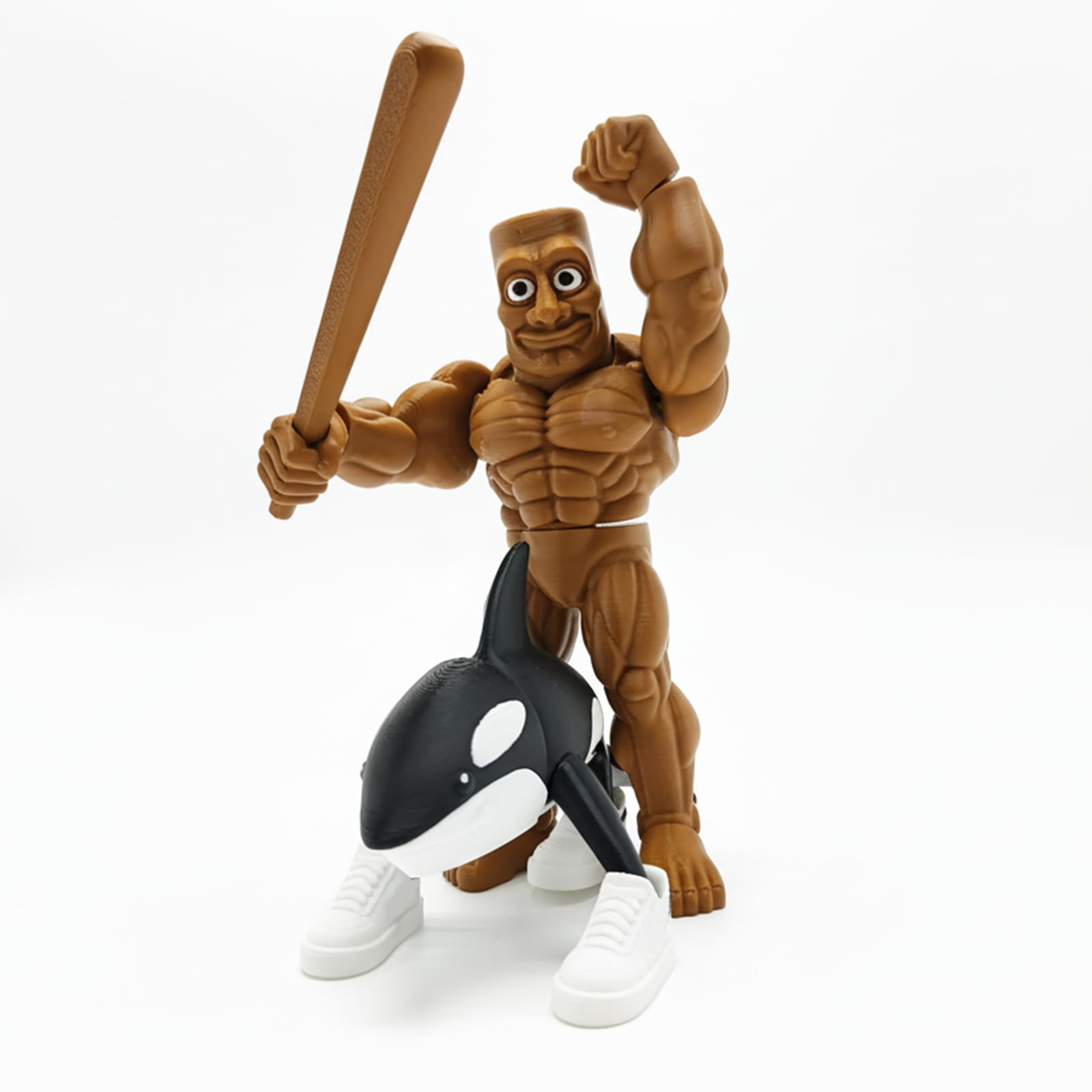 Italian Brainrot Toys, Large Poseable Italian Brainrot Toys, Brainrot Action Figures for Kids, Steal a Brainrot for Fun Desk Display, Collecting & Parent‑Child Playtime Gifts (2Pcs)