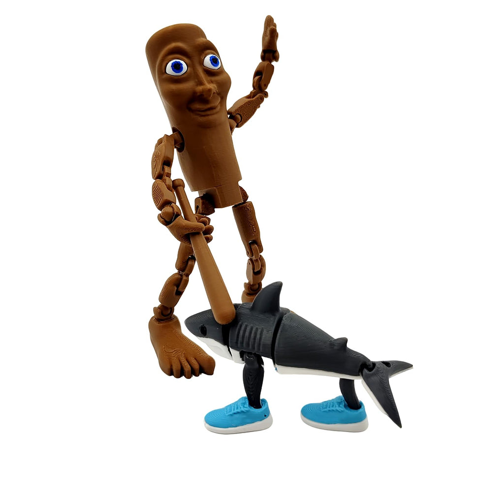 Italian Brainrot Toys, Large Poseable Italian Brainrot Toys, Brainrot Action Figures for Kids, Steal a Brainrot for Fun Desk Display, Collecting & Parent‑Child Playtime Gifts (2Pcs)