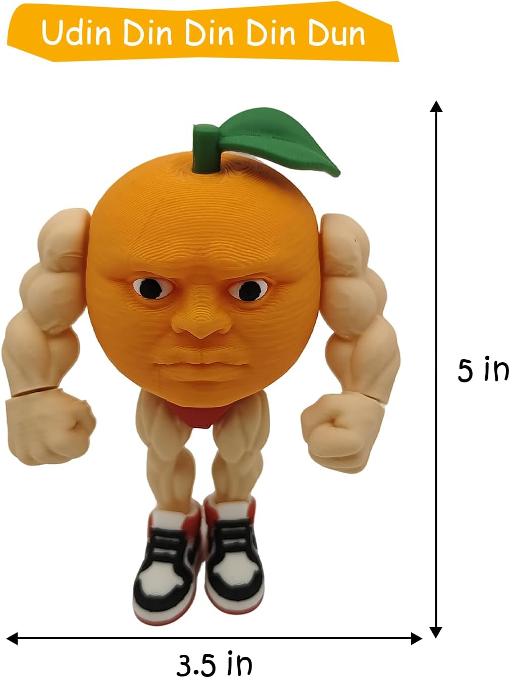 Brainrot Toys,Large Poseable Italian Brainrot Toys,Brainrot Action Figures for Kids,Steal a Brainrot for Fun Desk Display, Collecting & Parent‑Child Playtime Gifts (Udin Din Din Dun)