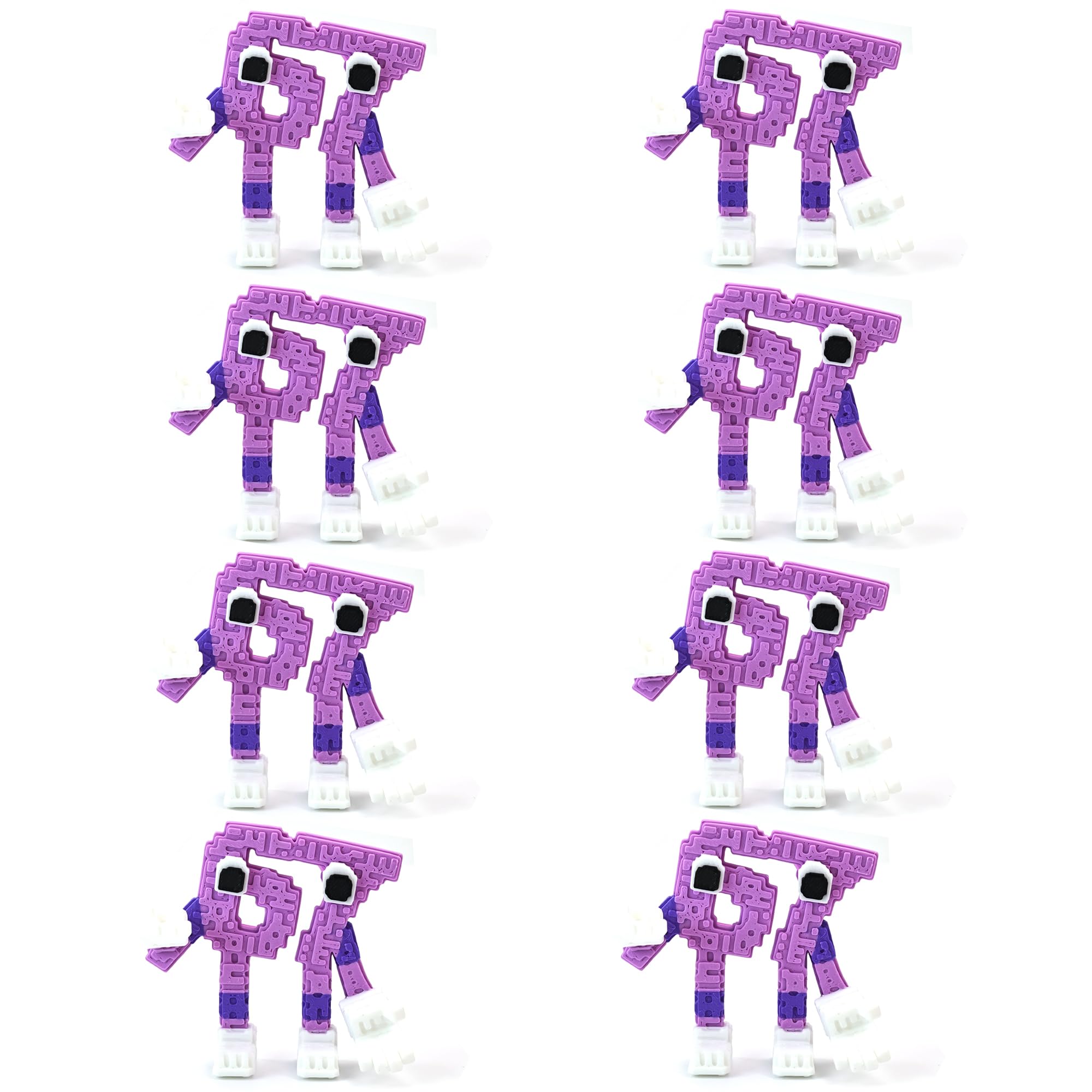 Steal a Brainrot 67 Meme Collectible Figure, Colorful Art Toy Desk Décor, Creative Display Ornament for Home & Office, Flexible Mini Character Statue (4pcs)