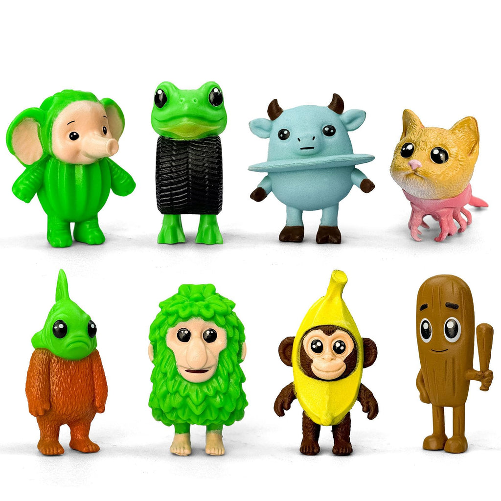 8Pcs Italian Brainrot Action Figures,Tralalero Travala Toy Set Tralalero Travala,Tung Tung Tung Sahur, Brr Brr Patapim - Brainrot fidget Toys,Decorations Gifts for Office Room Figurine Decor (1PCS-A)
