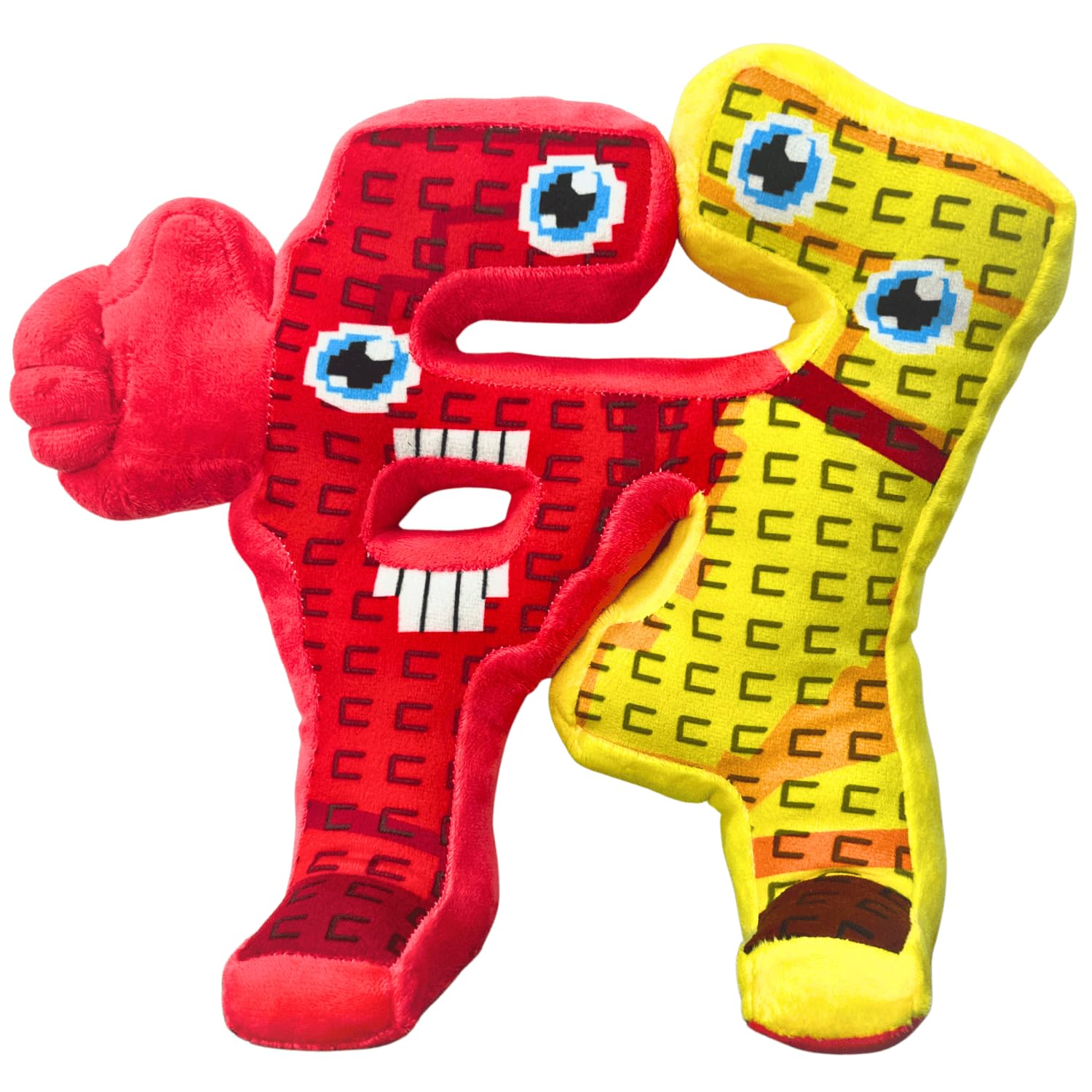 ULTHOOL Steal a Brainrot Plush Toys, 9.8 inch Adorable Brainrot 67, Collectible Brain Rot Plush Gift for Fans (RedYellow)