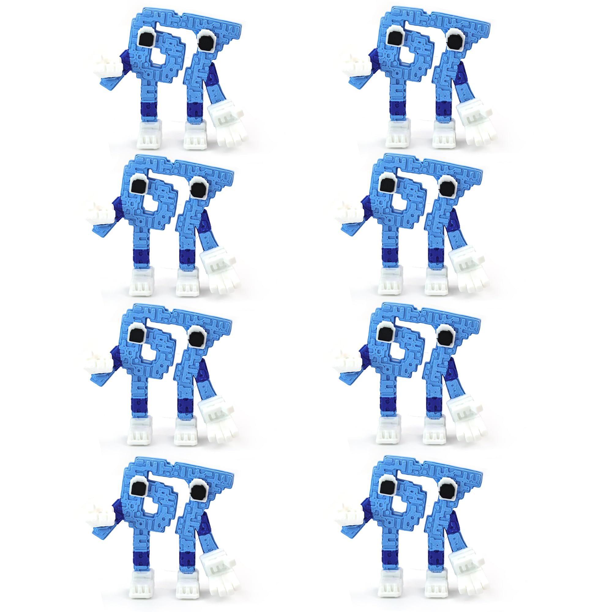 Steal a Brainrot 67 Meme Collectible Figure, Colorful Art Toy Desk Décor, Creative Display Ornament for Home & Office, Flexible Mini Character Statue (4pcs)