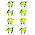 Steal a Brainrot 67 Meme Collectible Figure, Colorful Art Toy Desk Décor, Creative Display Ornament for Home & Office, Flexible Mini Character Statue (4pcs)