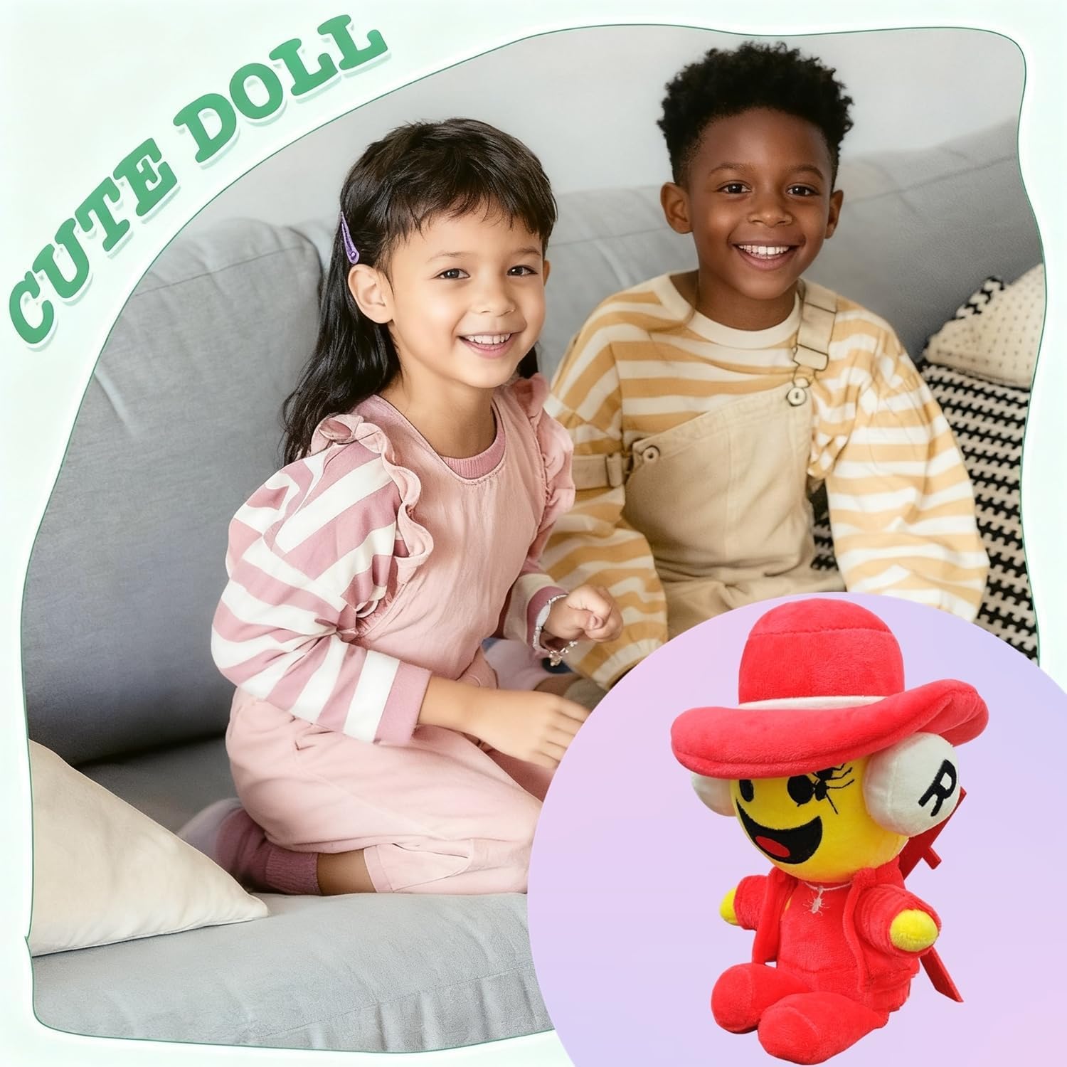 ULTHOOL Steal a Brainrot Plush Toys, 9.8 inch Adorable Brainrot 67, Collectible Brain Rot Plush Gift for Fans (RedYellow)