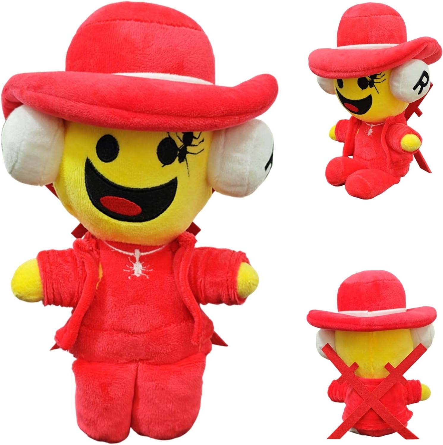 ULTHOOL Steal a Brainrot Plush Toys, 9.8 inch Adorable Brainrot 67, Collectible Brain Rot Plush Gift for Fans (RedYellow)