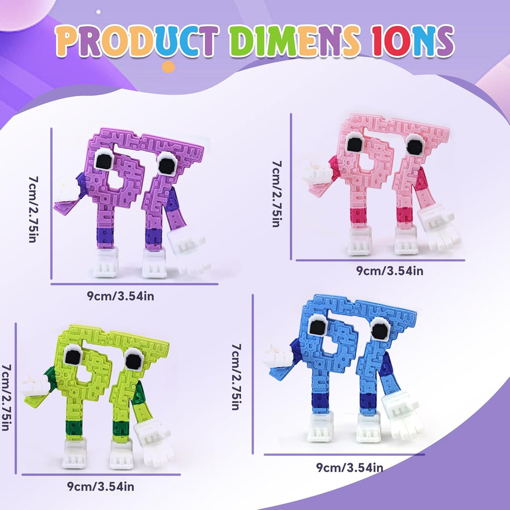Steal a Brainrot 67 Meme Collectible Figure, Colorful Art Toy Desk Décor, Creative Display Ornament for Home & Office, Flexible Mini Character Statue (4pcs)