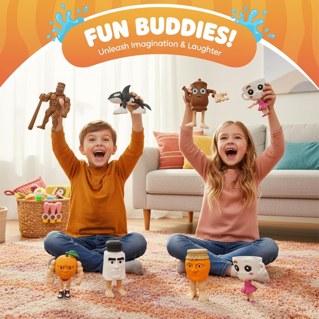 Brainrot Toys,Large Poseable Italian Brainrot Toys,Brainrot Action Figures for Kids,Steal a Brainrot for Fun Desk Display, Collecting & Parent‑Child Playtime Gifts (Udin Din Din Dun)