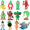 12 PCS Italian Brainrot Toys, Tralalero Tralala Action Figure, Steal a Brainrot Meme Shark Figures Toys 2.5in, Funny Animals, Unique Key Chain Decor Gifts for Fans Office Room Figurine Decorative Dolls