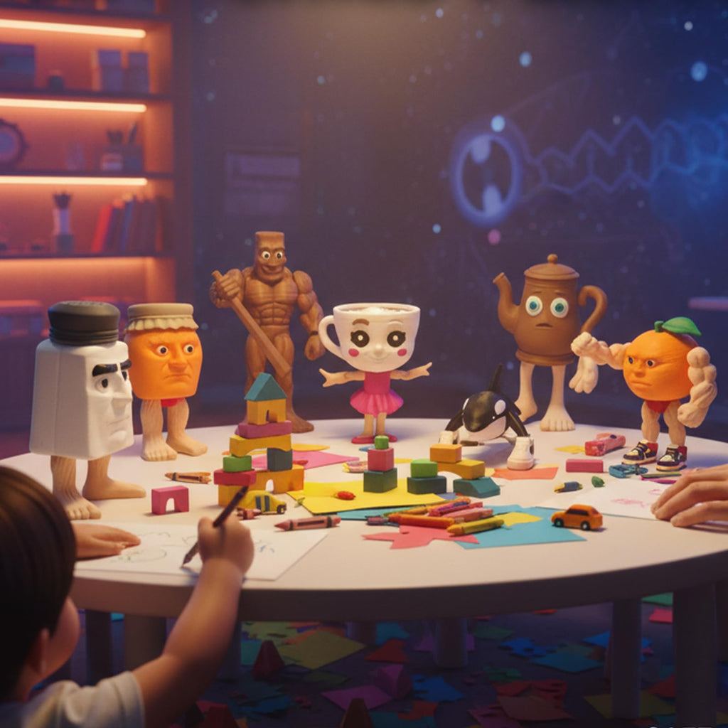 Italian Brainrot Toys, Large Poseable Italian Brainrot Toys, Brainrot Action Figures for Kids, Steal a Brainrot for Fun Desk Display, Collecting & Parent‑Child Playtime Gifts (2Pcs)