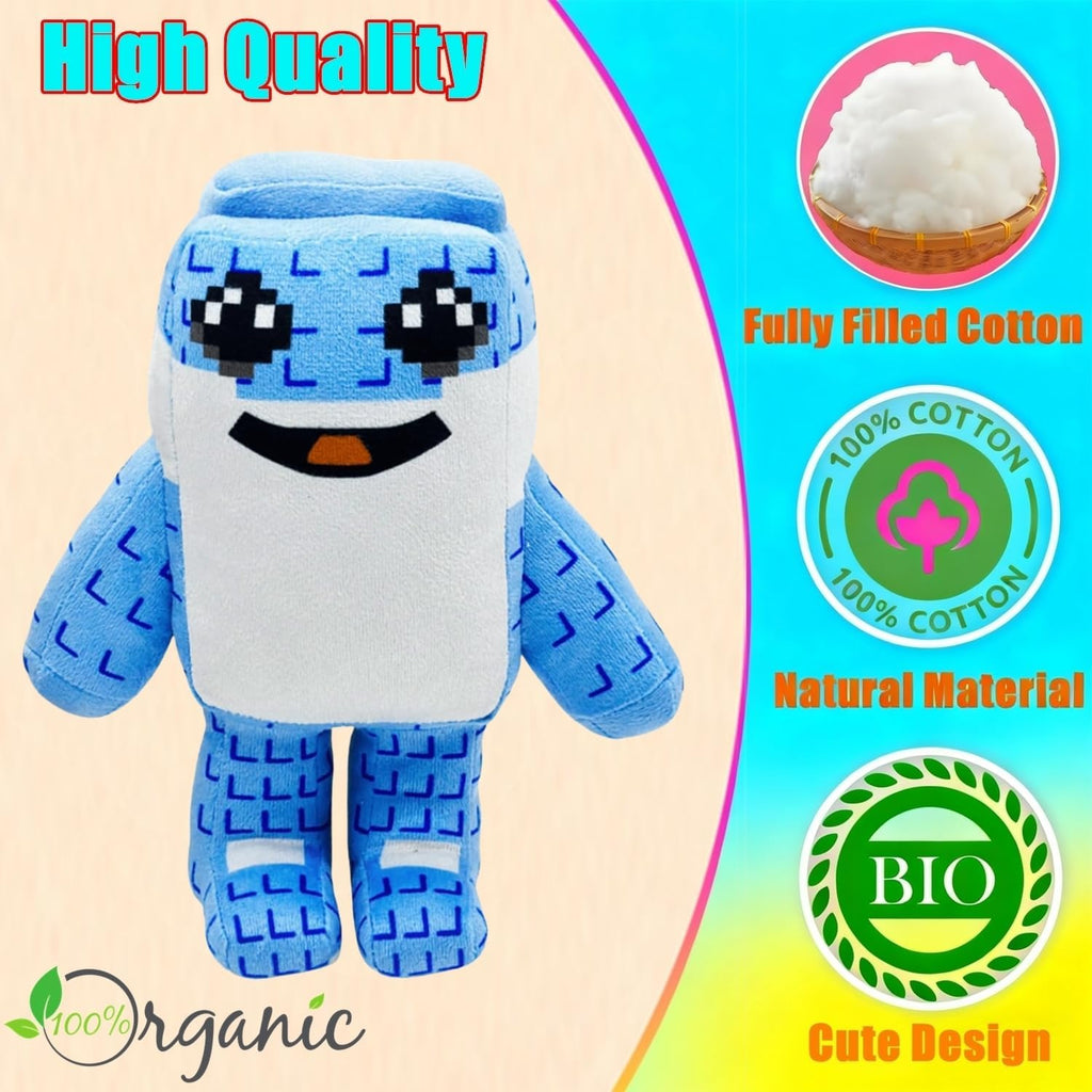 ULTHOOL Steal a Brainrot Plush Toys, 9.8 inch Adorable Brainrot 67, Collectible Brain Rot Plush Gift for Fans (Blue)