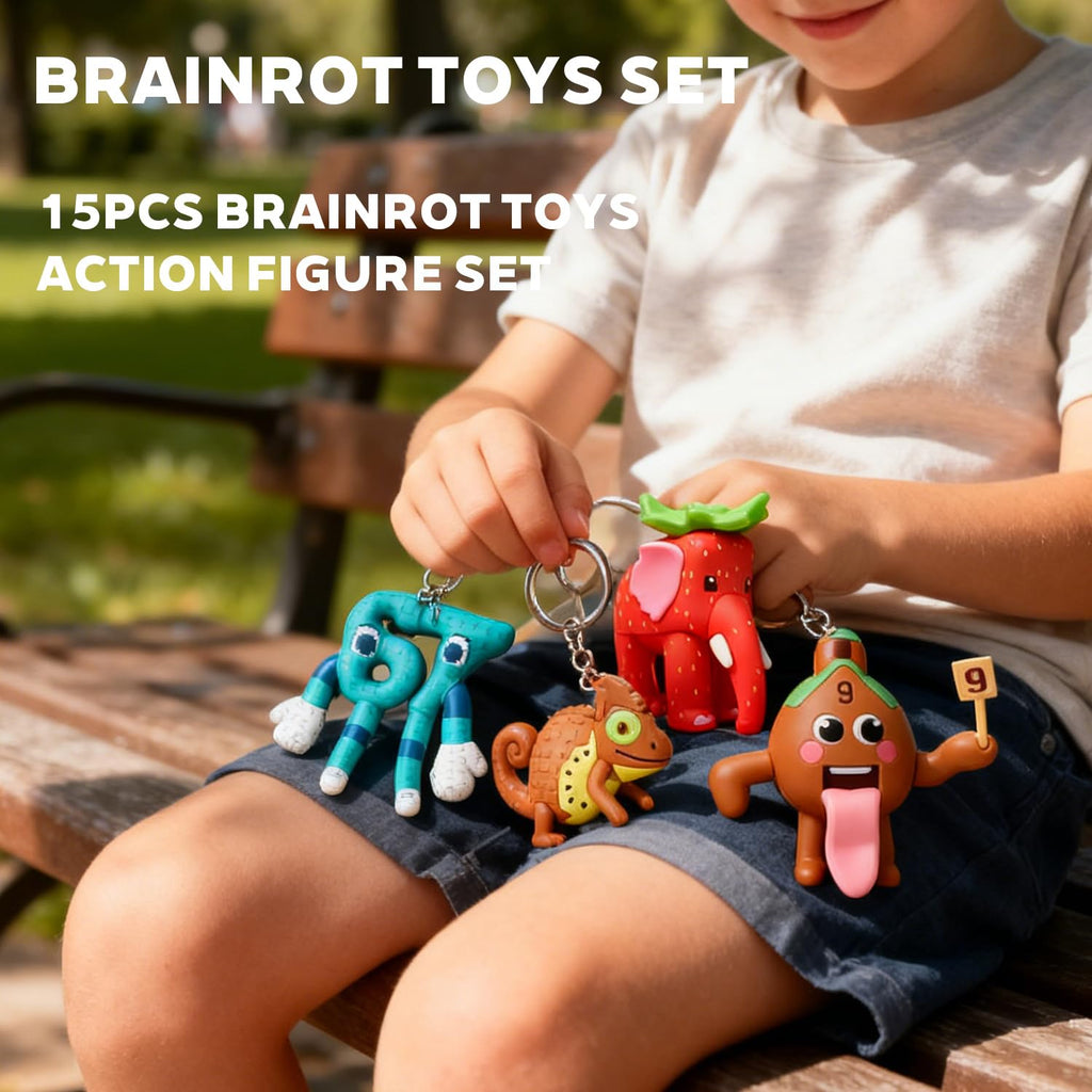 15 PCs Steal a Brainrot Toys Action Figure Set - 67 Collectible Los Tralaleritos Figures, Fan Gift Collection