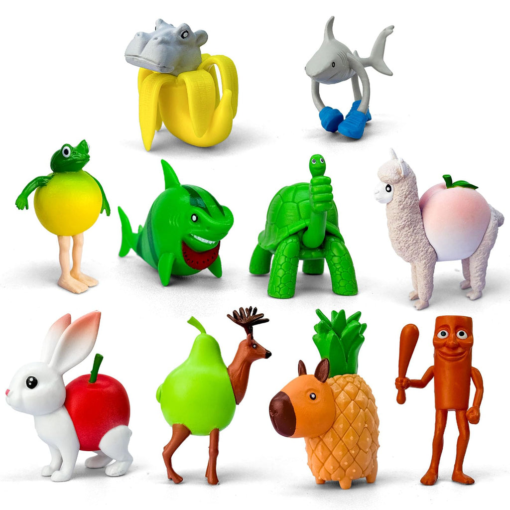 8Pcs Italian Brainrot Action Figures,Tralalero Travala Toy Set Tralalero Travala,Tung Tung Tung Sahur, Brr Brr Patapim - Brainrot fidget Toys,Decorations Gifts for Office Room Figurine Decor (1PCS-A)