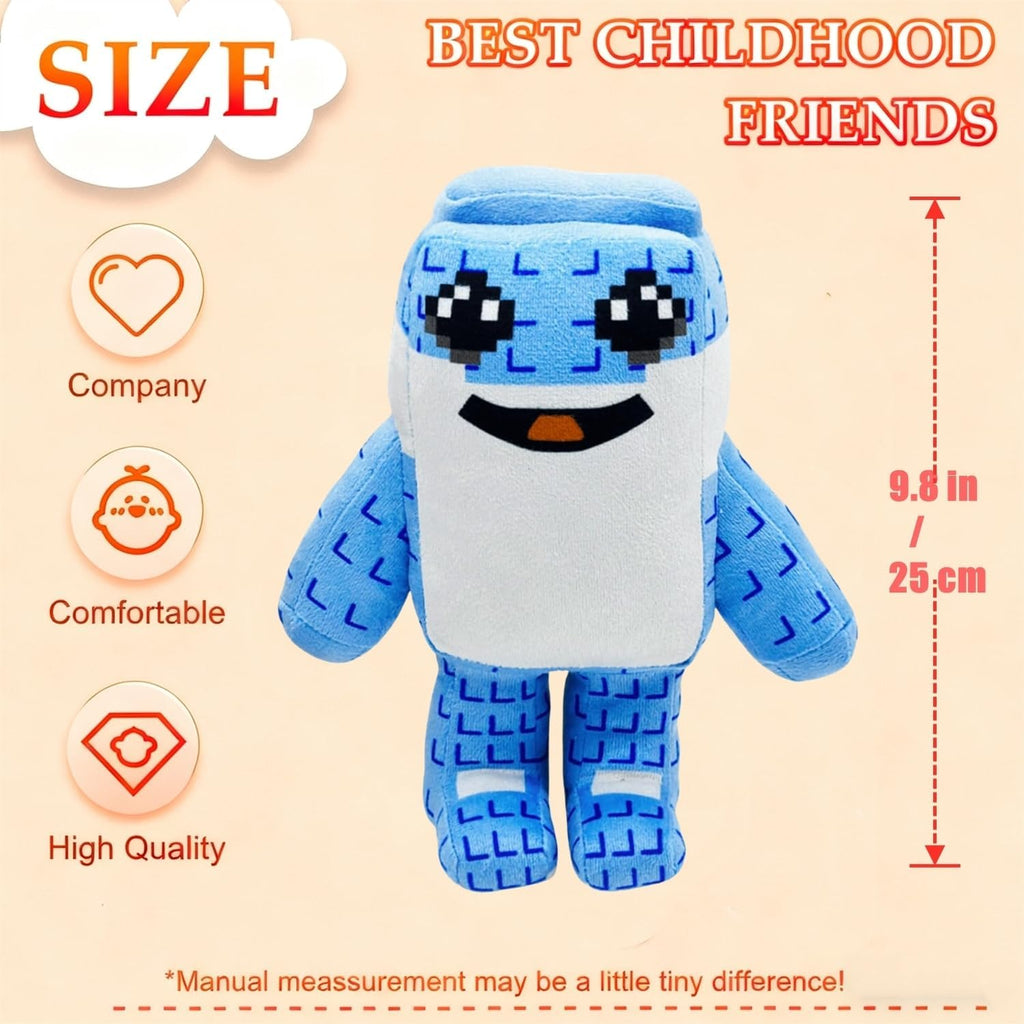 ULTHOOL Steal a Brainrot Plush Toys, 9.8 inch Adorable Brainrot 67, Collectible Brain Rot Plush Gift for Fans (Blue)