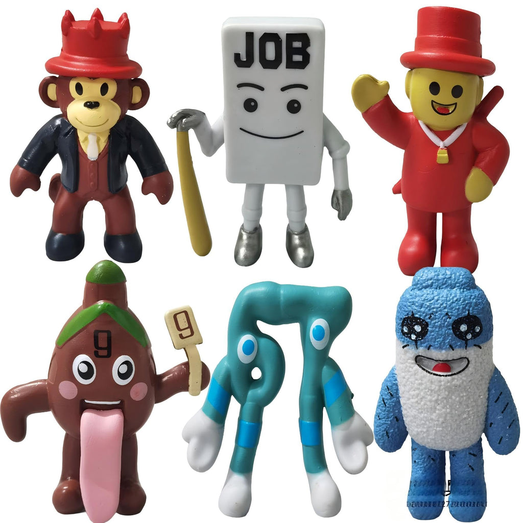 Steal a Brainrot 67 Meme Collectible Figure, Colorful Art Toy Desk Décor, Creative Display Ornament for Home & Office, Flexible Mini Character Statue (4pcs)