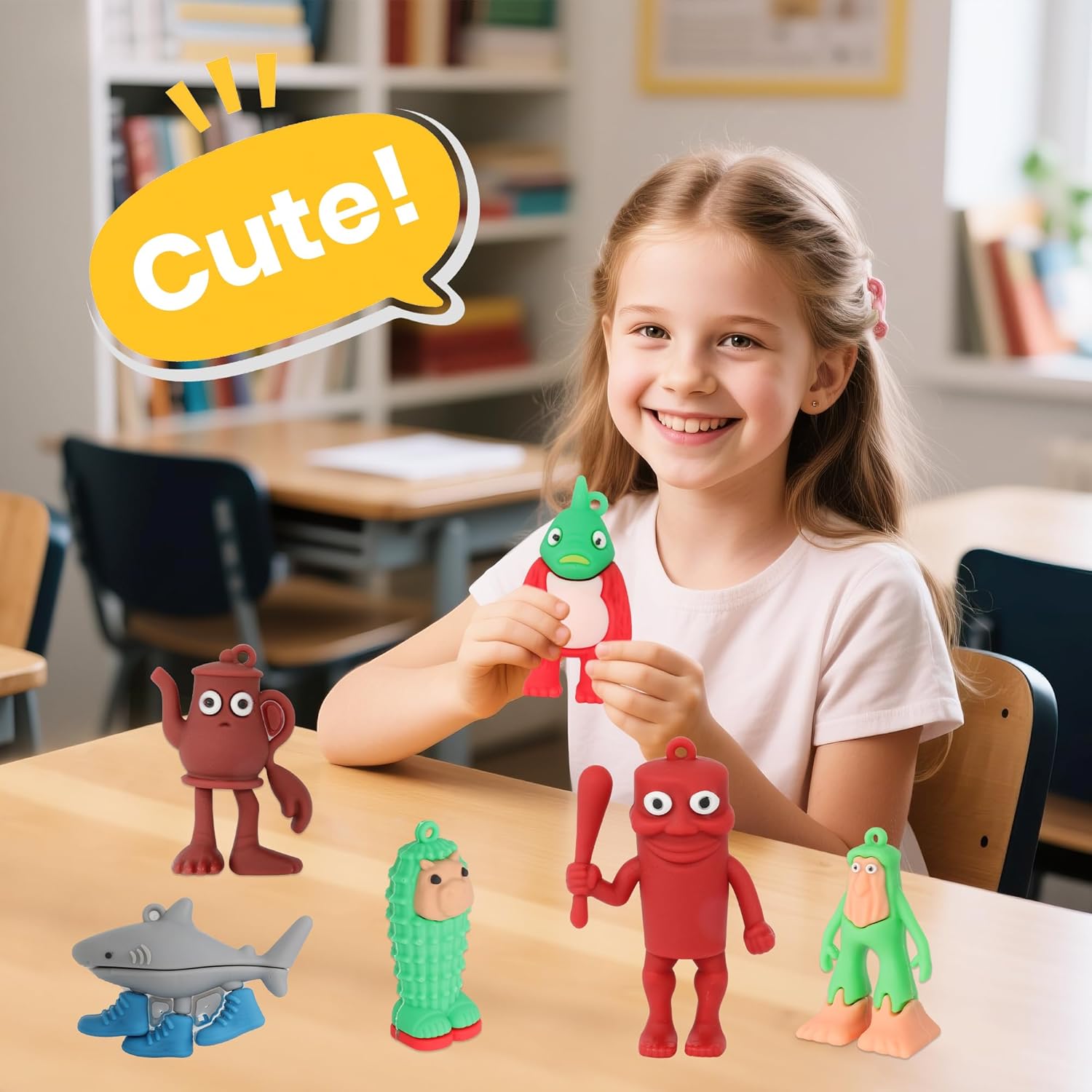 12 PCS Italian Brainrot Toys, Tralalero Tralala Action Figure, Steal a Brainrot Meme Shark Figures Toys 2.5in, Funny Animals, Unique Key Chain Decor Gifts for Fans Office Room Figurine Decorative Dolls